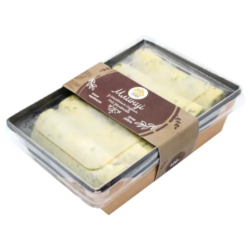 Млинці The Local Food з солоним сиром та зеленню заморожені 400г