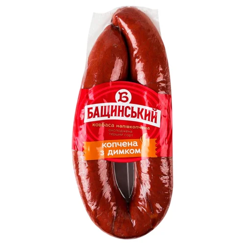 Ковбаса Бащинський Копчена з димком напівкопчена перший сорт