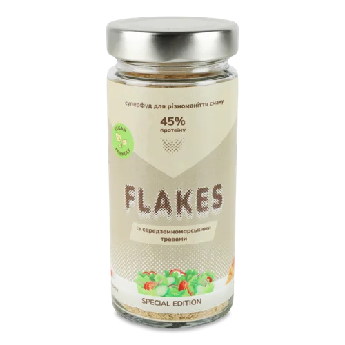 Дріжджові Пластівці Неактивні З Середземноморськими Травами, с/б 100г