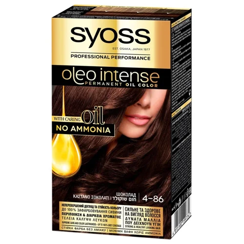 Фарба для волосся Syoss Oleo Intense 4-86 Шоколад