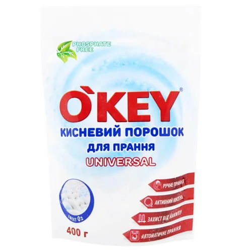 Пральний порошок O'Key Universal кисневий 400г