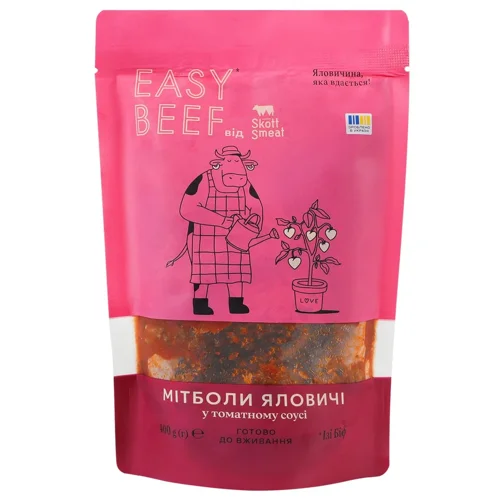 Мітболи яловичі Skott Smeat Easy Beef у томатному соусі охолоджені 400г