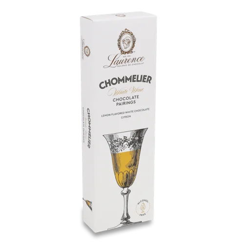 Шоколад Білий З Лимонами Біле Вино Шоммельє Laurence Картонна Упаковка 100г