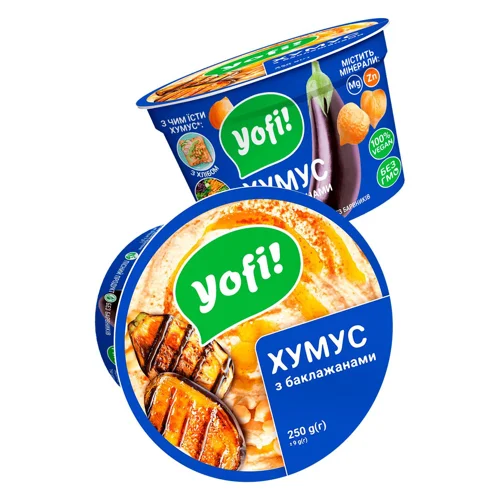 Хумус Yofi з баклажанами 250г