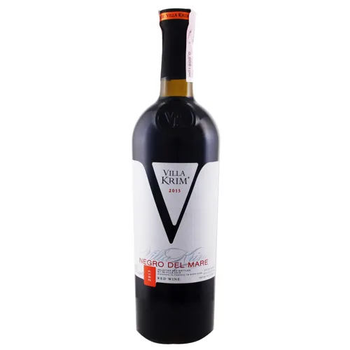 Вино 0.75л 9-14% червоне напівсухе Negro del Mare Villa Krim пл