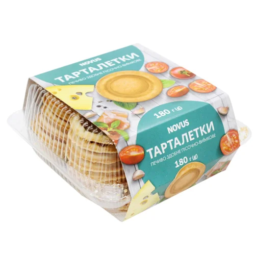 Тарталетки Novus здобні пісочно-виїмкові 180г