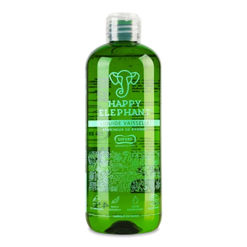Рідина Для Миття Посуду З Ароматом Бамбука Happy Elephant, Пластикова Пляшка 450мл