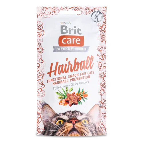 Ласощі Для Котів З Качкою Hairball Care Brit, В/ґ, 50г