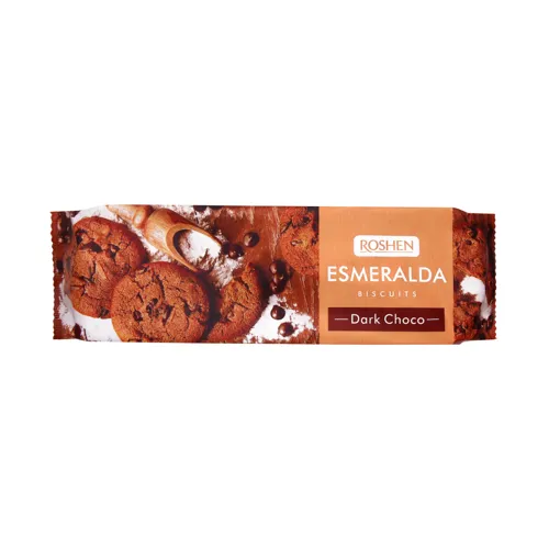 Печиво Roshen Есмеральда Шоколадне з Шоколадними шматочками 150г