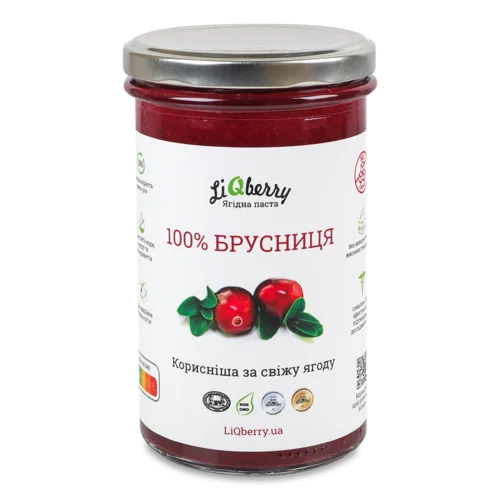 Паста Бруснична LiQberry, С/Б 0.545л
