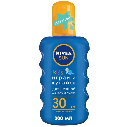 Дитячий сонцезахисний спрей Nivea Sun Грай та купайся SPF30 200мл