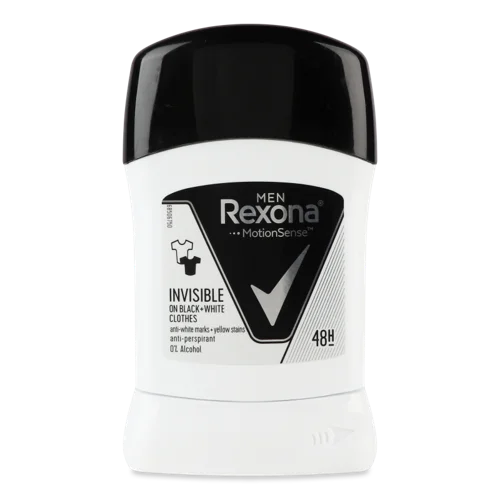 Антиперспірант-олівець Rexona Men Invisible On Black+White Clothes 40г