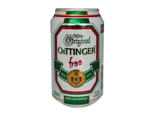 Пиво Oettinger Free Beer світле фільтроване < 0.5% 0.33л