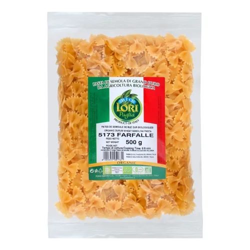 Вироби макаронні з борошна з пшениці твердих сортів Farfalle Lori Puglia м/у 500г