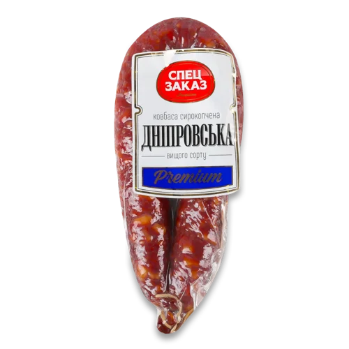 Ковбаса Напівкопчена Дніпровська Premium, Спецзаказ, с/к, 1 кг