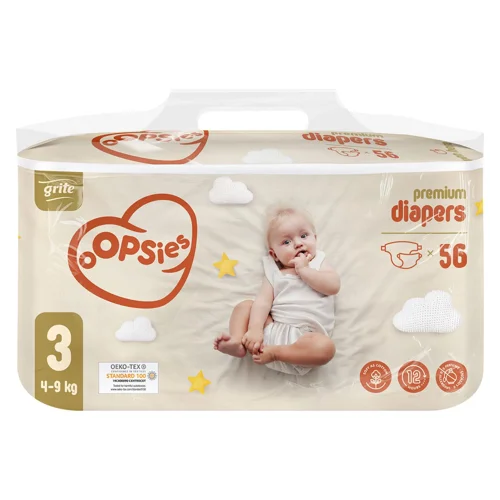 Підгузники Grite Oopsies р.3 4-9кг 56шт