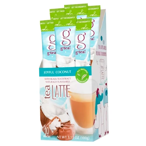 Напій на основі чорного чаю G'tea! Латте Веселий кокос 10г*10шт