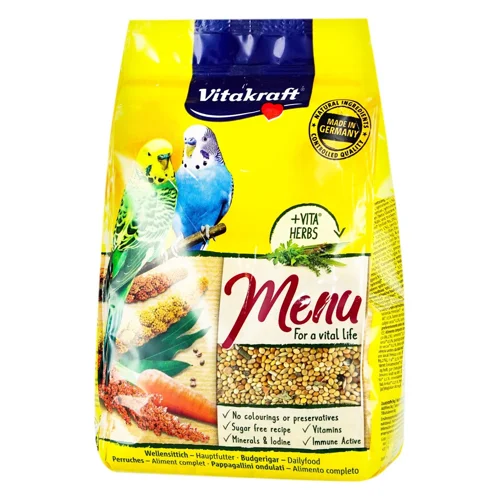 Корм для хвилястих папуг Vitakraft Premium Menu 500г