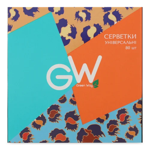 Серветки Паперові ФітоЛінія Green Way, 80 шт, в/ґ