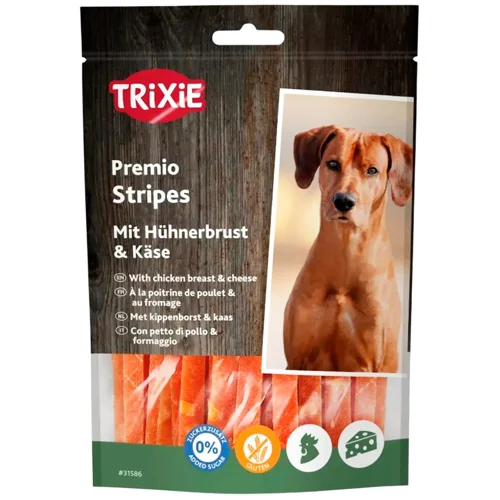 Ласощі для собак Trixie Premio Cheese Chicken Stripes з куркою та сиром 100г