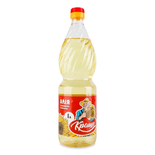 Олія Соняшникова Рафінована Вищого Ґатунку, п/пл 1л