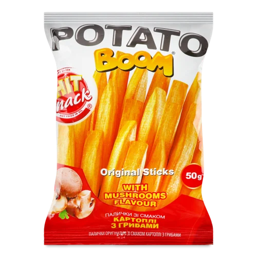Палички Оригінальні Зі Смаком Картоплі З Грибами, в/ґ, 50г