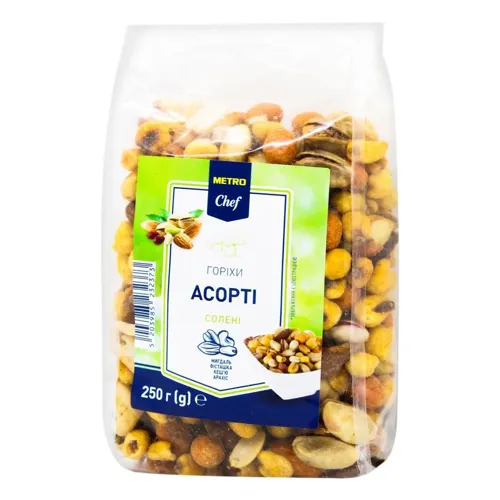 Горіхи Metro Chef асорті солені 250г