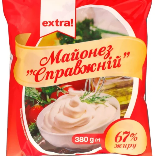 Майонез Extra! Справжній 67% 380г