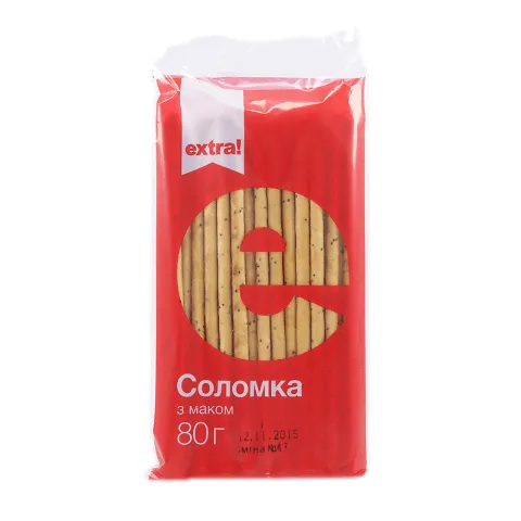 Соломка Extra! з маком, 80г