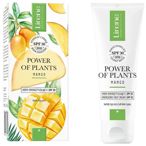 Крем для обличчя Lirene Power of Plants Манго енергетичний SPF30 50мл