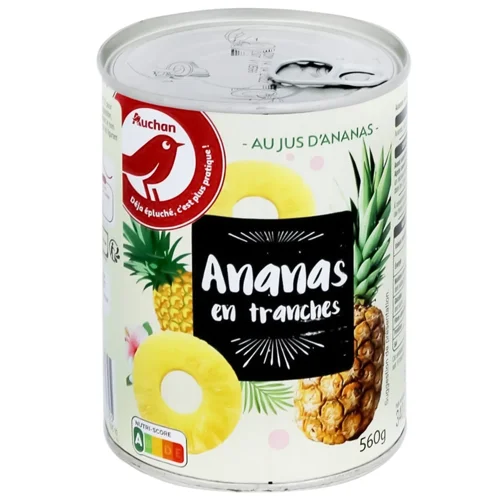 Ананас Auchan скибочки в соку 340г
