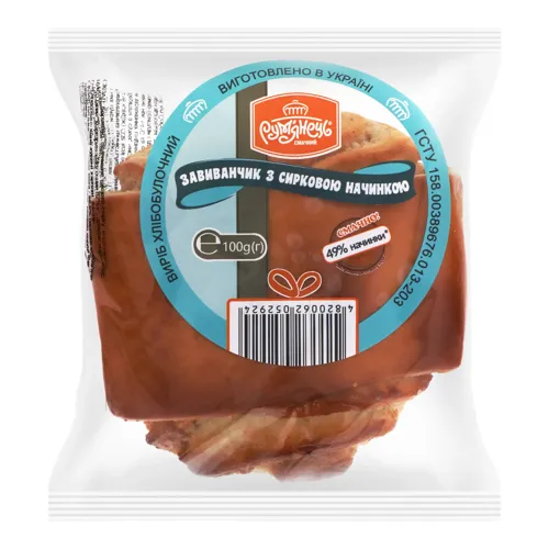 Завиванчик з сирковою начинкою Рум'янець м/у 100г