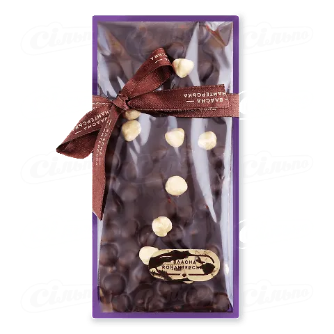 Шоколад чорний «Бельгійський» з фундуком, 200г