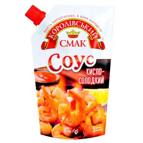 Соус Королівський Смак кисло-солодкий 180г