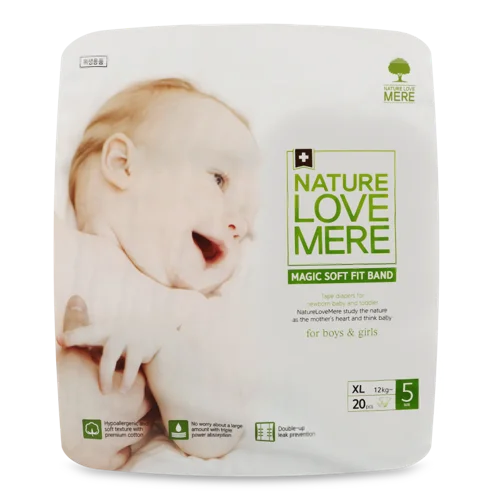 Підгузки Дитячі Розмір 5 12кг Magic Soft Fit Band NatureLoveMere, 20шт
