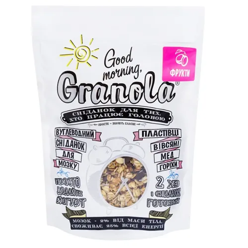 Сніданок сухий Good Morning Granola з сухофруктами 330г