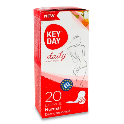 Щоденні Прокладки Deo Camomile Normal Key Day, 20шт