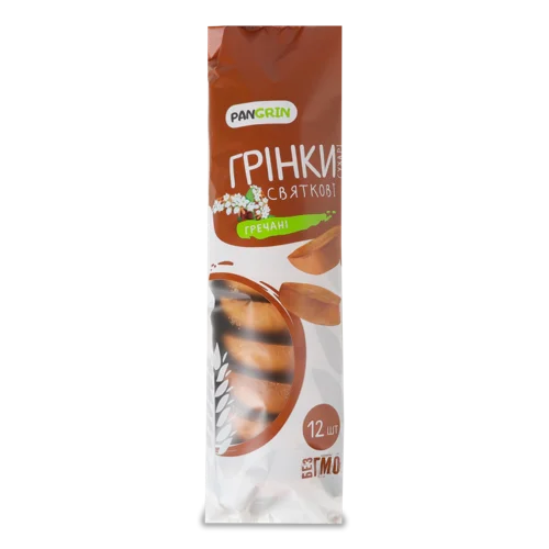 Грінки Гречані Святкові, в/ґ, 100г