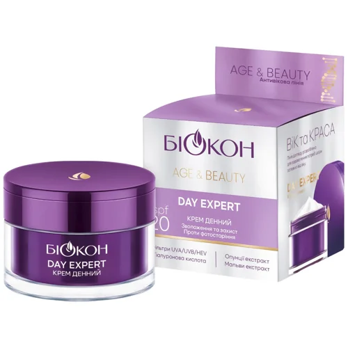 Крем для обличчя Біокон Age&Beauty Day Expert SPF20 денний 50мл