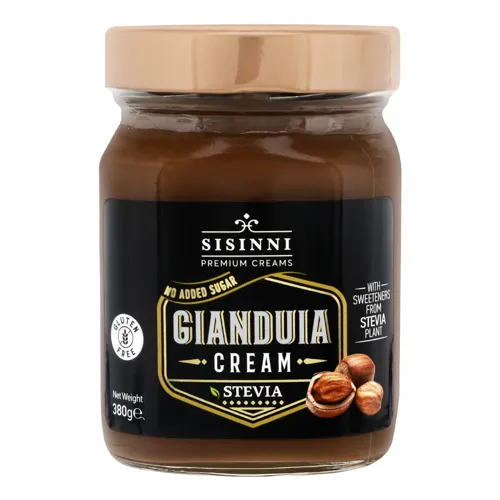 Паста шоколадна без цукру Gianduia Sisinni с/б 380г