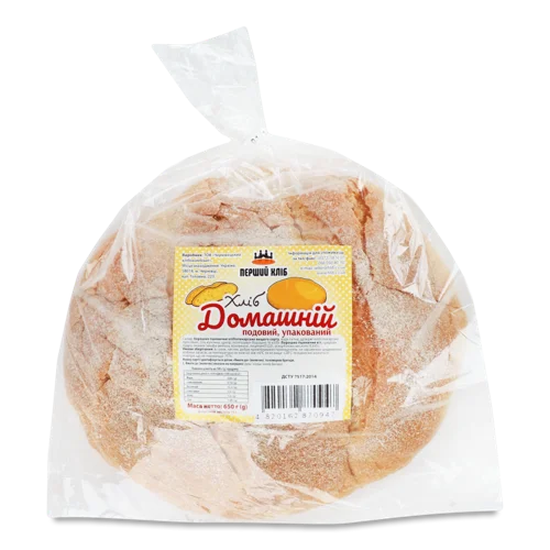Хліб Подовий Домашній Перший Хліб, в/ґ, 650г