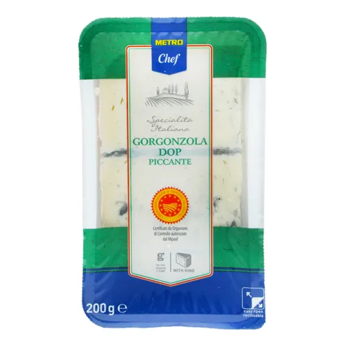 Сир Metro Chef Gorgonzola DOP Piccante 56% 200г