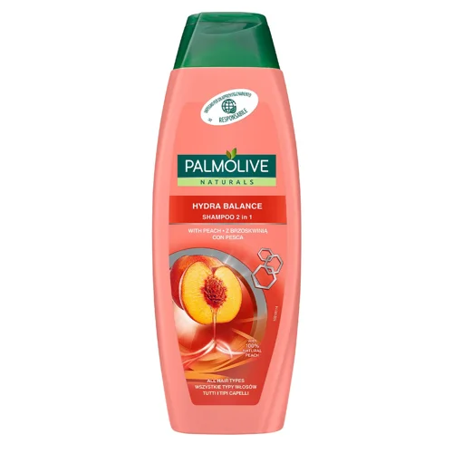 Шампунь Palmolive Naturals 2в1 Звичайний з персиком 350мл