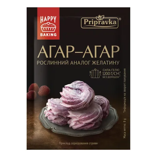 Агар-агар харчовий 1200г/см2 Pripravka 8г