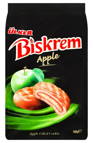 Печиво з яблучною начинкою Apple Biskrem Ulker м/у 160г