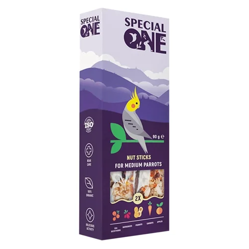 Палички Special One для середніх папуг горіхові 90г
