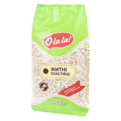 Пластівці O-La-La житні миттєвого приготування 500г