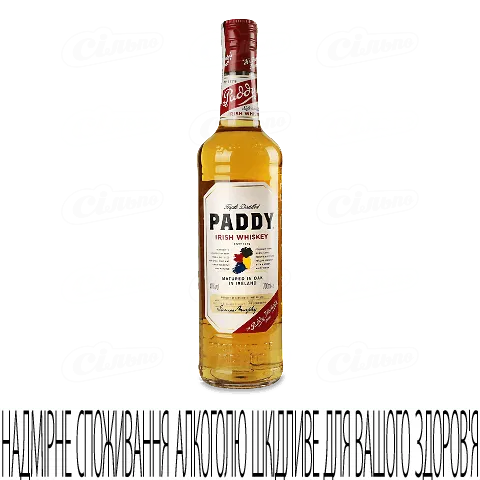 Віскі Paddy Irish Whiskey, 0,7л