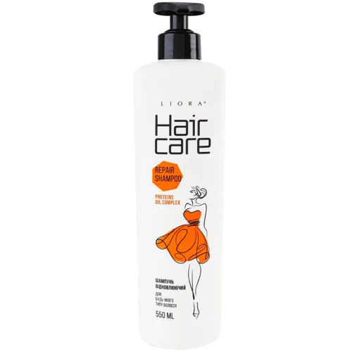 Шампунь Liora Hair Care відновлюючий для всіх типів волосся 550мл