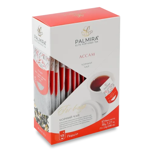 Чай Чорний Ассам Palmira Картонна Упаковка 15х2.4г